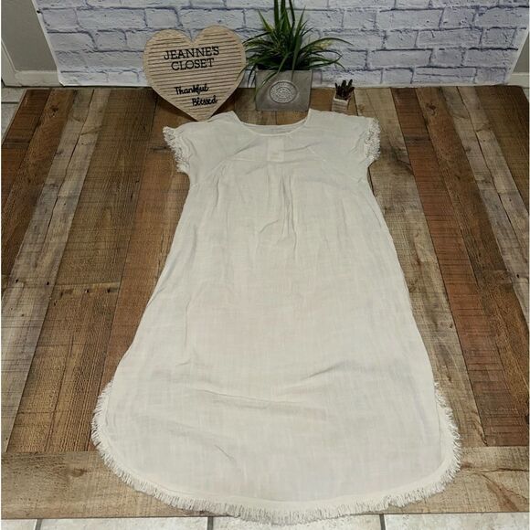 NWT Vasna boho linen blend pocket dress high low - Picture 7 of 14